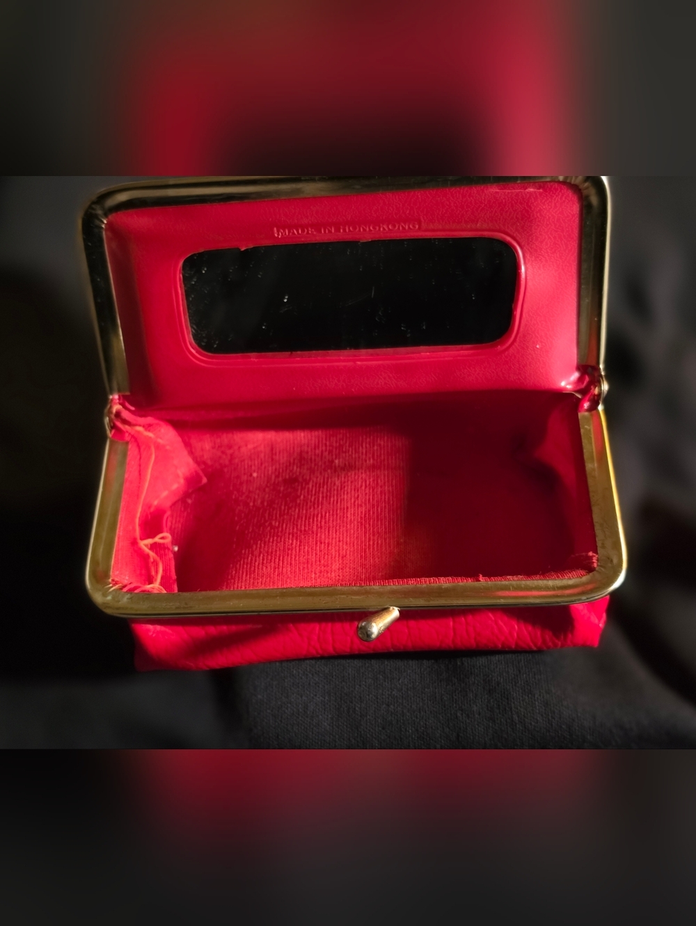 Red Women's Frame Clutch Bag
